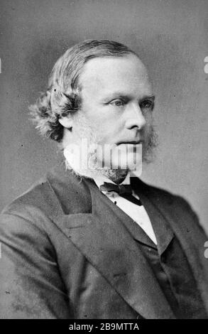 JOSEPH LISTER (1827-1912) chirurgien anglais et pionnier de la chirurgie antiseptique Banque D'Images