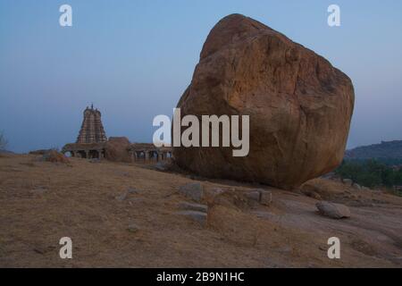 aube à hampi karnataka Banque D'Images