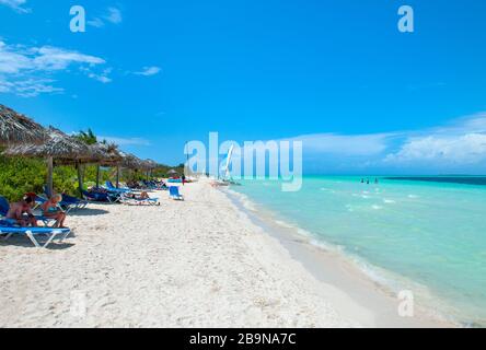 Plage Cayo Guillermo, Ciego de Ávila, Cuba Banque D'Images