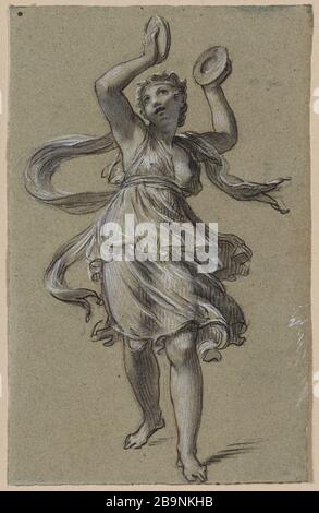 Étudiez le tableau ci-dessus de l'impératrice : danseuse avec cymbales Banque D'Images