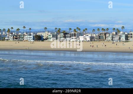 Connue pour son esprit bohème, Venise est une ville balnéaire animée avec des poches résidentielles haut de gamme. Los Angeles, Californie. Banque D'Images