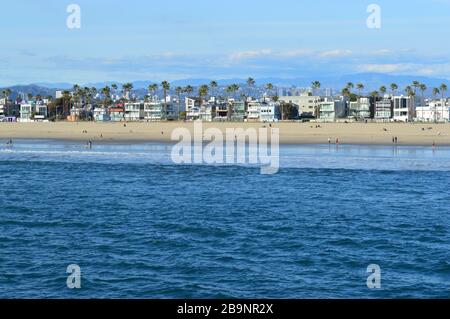 Connue pour son esprit bohème, Venise est une ville balnéaire animée avec des poches résidentielles haut de gamme. Los Angeles, Californie. Banque D'Images