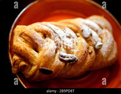 Macro photo d'un délicieux morceau de gâteau dans un restaurant Banque D'Images