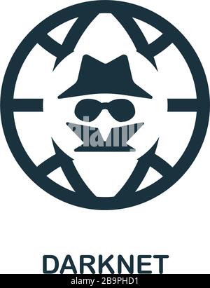 Icône Darknet. Elément de ligne simple symbole Darknet pour les modèles, la conception Web et les infographies Illustration de Vecteur
