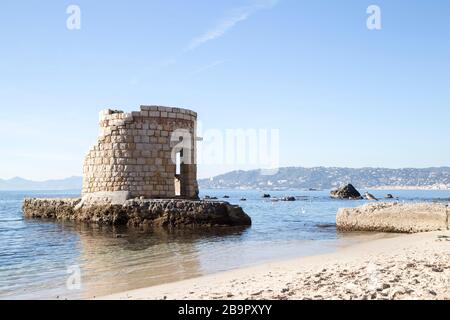 Cap d'Antibes sur la Côte d'Azur Banque D'Images