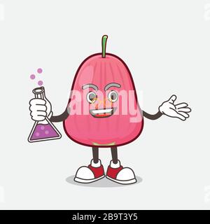 Illustration vectorielle rose Java Apple Mascot Illustration de Vecteur