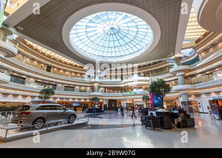 Atlanta, Géorgie – 3 avril 2019 : terminal de l'aéroport d'Atlanta (ATL) en Géorgie. Banque D'Images