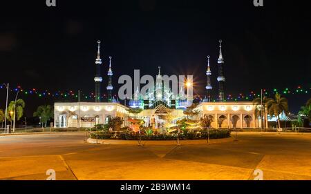 Mosquée de cristal à Kuala Terengganu, Malaisie Banque D'Images