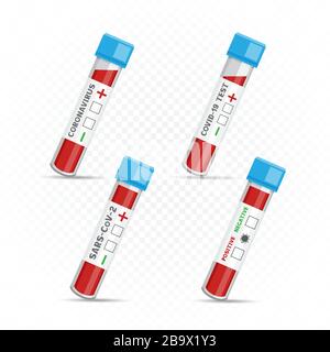 test médical du coronavirus covid-19 Illustration de Vecteur
