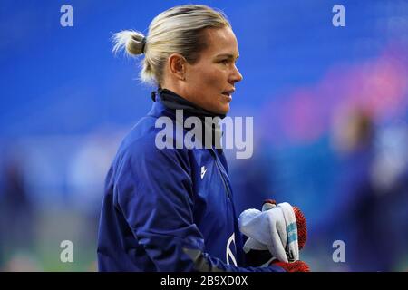 Harrison, États-Unis d'Amérique. 7 mars 2020. HARRISON. ÉTATS-UNIS. MAR 07: Ashlyn Harris des Etats-Unis à la formation pendant la coupe des Sheieves 2020 les activités de médias internationaux des Etats-Unis avant l'ami contre l'Espagne à Red Bull Arena à Harrison, NJ, USA. ***pas d'utilisation officielle*** (photo de Daniela Porcelli/SPP) crédit: SPP Sport Press photo. /Alay Live News Banque D'Images