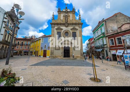 Église du troisième ordre de Saint François, Igreja dos Terceiros, Braga, Minho, Portugal Banque D'Images