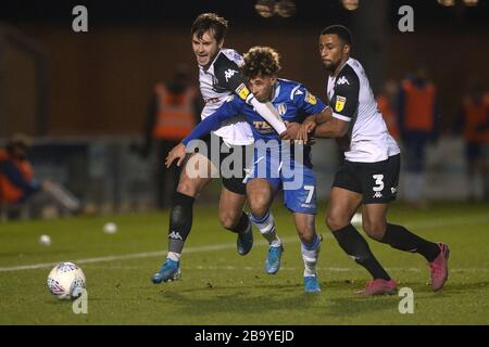 Courtney de Colchester United Senior cherche à obtenir après Ibou Touray de Salford City - Colchester United v Salford City, Sky Bet League Deux, JobServe stade communautaire, Colchester, UK - 7 décembre 2019 Editorial N'utilisez que des restrictions s'appliquent - DataCo Banque D'Images