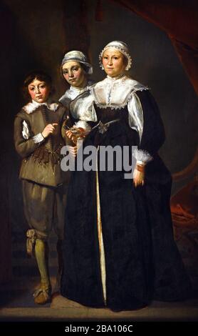 Portrait de deux femmes et un garçon 1632 Thomas Hendricksz de Keyser 1596-1667 Néerlandais Pays-Bas Banque D'Images