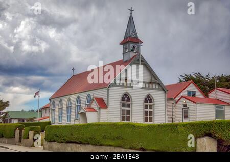 Scènes des îles Falkland Banque D'Images