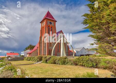 Scènes des îles Falkland Banque D'Images