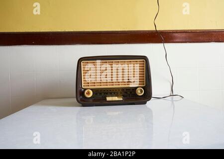 Vintage West German, radio de marque Opta. Banque D'Images