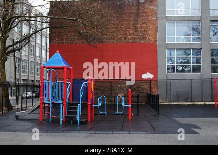 Times Square, New York pendant la pandémie de coronavirus, mars 2020 Banque D'Images