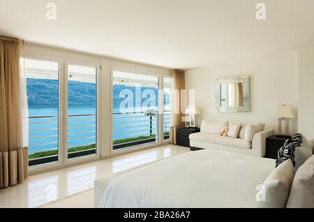 Décoration intérieure moderne, chambre confortable Banque D'Images