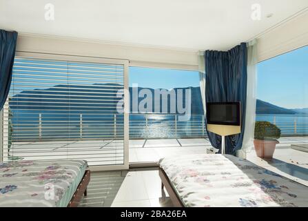 Décoration intérieure moderne, chambre confortable Banque D'Images