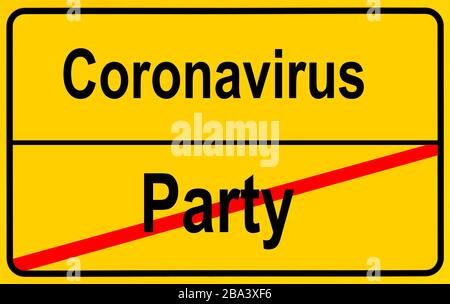 Symbol Picture Party, Coronavirus, SRAS-COV-2, Covid-19, Allemagne Banque D'Images