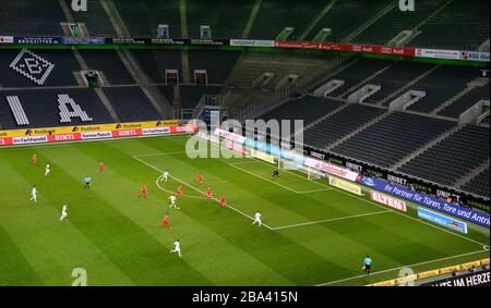 Premier jeu fantôme devant les rangs vides de la Bundesliga en raison de la crise de Corona, Borussia Moenchengladbach contre 1. FC Koeln, parc Borussia Banque D'Images