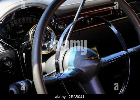 Voiture classique au salon de voiture Fairfax CA Banque D'Images