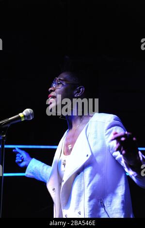 La résistance Revival Chorus en direct à Brooklyn, février 2020, photo de Nadja Sayej Banque D'Images
