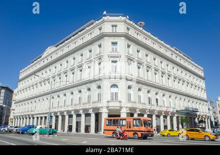 Bâtiment Manzana de Gómez dans la vieille ville de la Havane. Dans ce bâtiment, le Gran Hotel Manzana Kempinski la Habana est exploité Banque D'Images