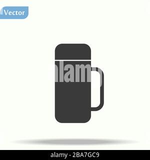 thermo icon vector. thermo signe sur fond blanc. thermo icon pour web et app Illustration de Vecteur