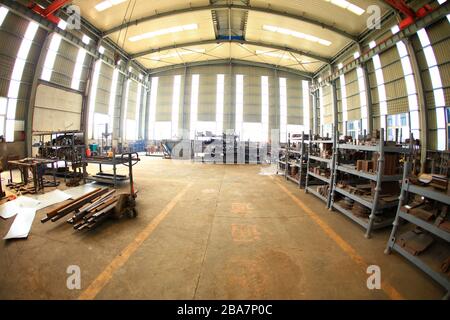 L'atelier et l'équipement d'une usine de machines agricoles Banque D'Images