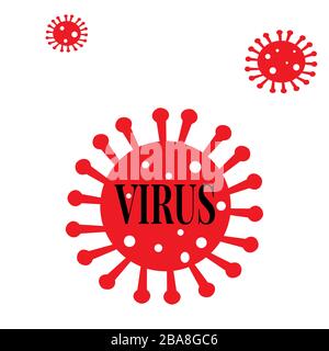 arrêter le vecteur d'illustration du texte du virus corona Illustration de Vecteur