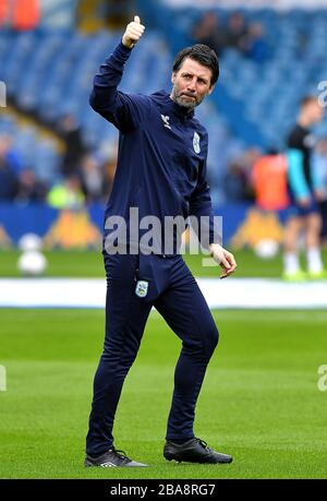 Dhudersfield Directeur de la ville Danny Cowley avant le match Banque D'Images