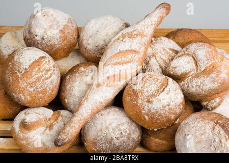 Pâtisseries et pains faits maison Banque D'Images