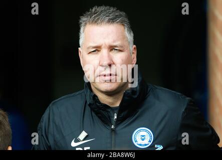 Darren Ferguson, directeur de Peterborough United, avant le lancement Banque D'Images