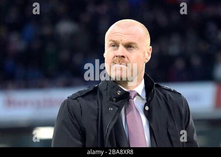 Burnley manager Sean Dyche avant de kick-off Banque D'Images