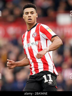 L'Ollie Watkins Brentford Banque D'Images