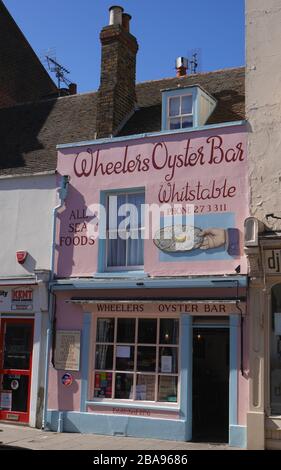 Wheeler Oyster Bar, Whitstable, Kent, Angleterre, Grande-Bretagne Banque D'Images