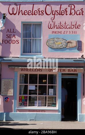 Wheeler Oyster Bar, Whitstable, Kent, Angleterre, Grande-Bretagne Banque D'Images