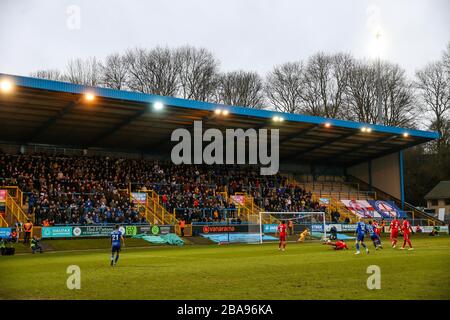 Une vue générale de l'action de match lors du match de la première Ligue de la Conférence de Vanarama au Shay Banque D'Images