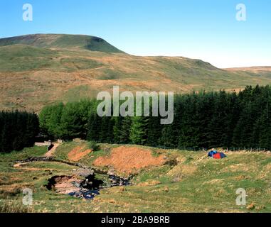 Fan Fawr à partir du maïs, du parc national de Brecon Beacons, Powys, Pays de Galles. Banque D'Images