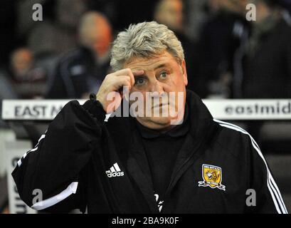 Steve Bruce, directeur de Hull City Banque D'Images