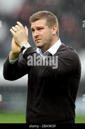 Directeur Karl Robinson, Milton Keynes Dons Banque D'Images