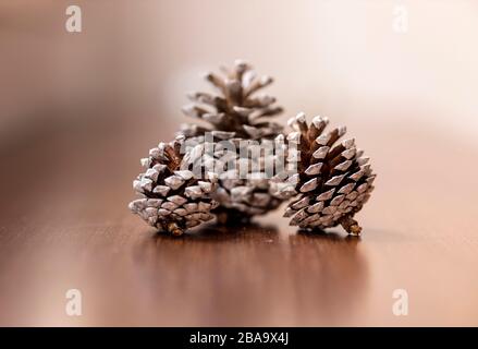 Ananas peints et décorés pour les fêtes à la maison Banque D'Images