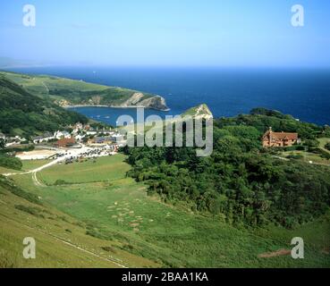 Lulworth Cove, île de Purbeck, Dorset. Banque D'Images