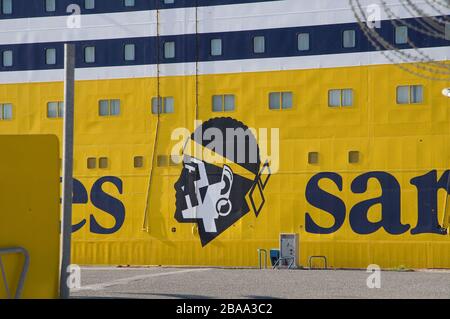 Ferry pour la Corse Toulon F 83 Banque D'Images
