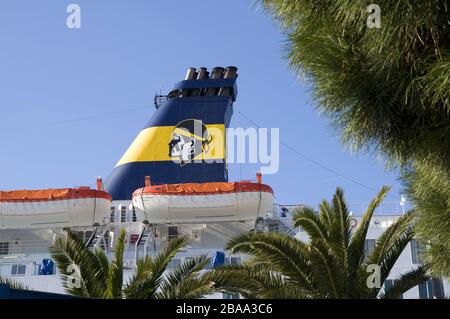 Ferry pour la Corse Toulon F 83 Banque D'Images