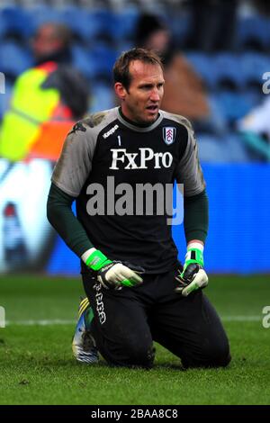 Mark Schwarzer, gardien de but Fulham Banque D'Images