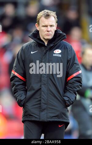 Saracens directeur du rugby Mark McCall Banque D'Images