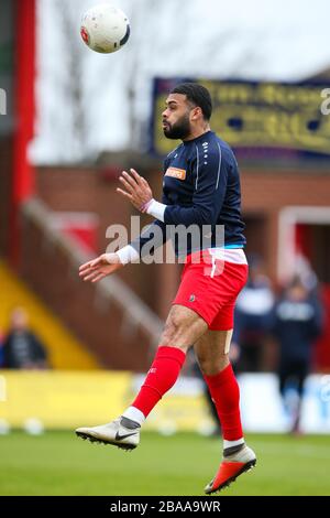 Alex Penny, de Kidderminster Harriers, pendant le match de la Ligue nationale du Nord - Groupe A - au stade Aggborough Banque D'Images