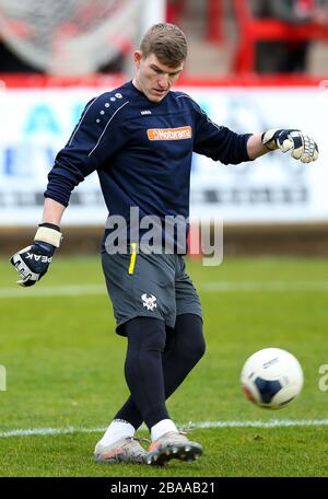 Kidderminster Harriers sera Mannion pendant le match de la Ligue nationale Nord - Groupe A - au stade Aggborough Banque D'Images